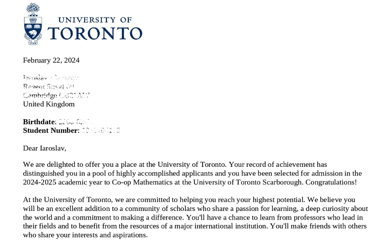 University of Toronto _Letter of acceptance.jpg