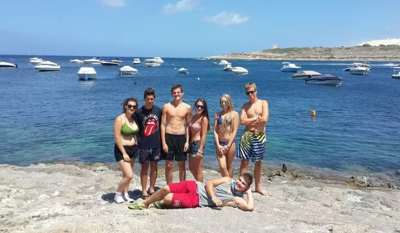 Студенты школы BELS на Мальте